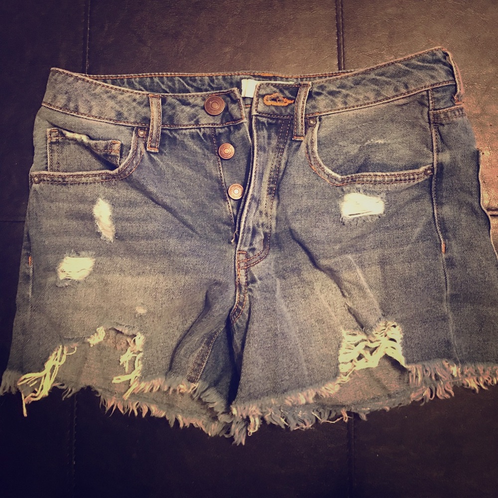 Shorty short jean distressed shorts